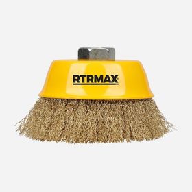 RTRMAX RH22210 100 mm Saçaklı Çanak Fırça