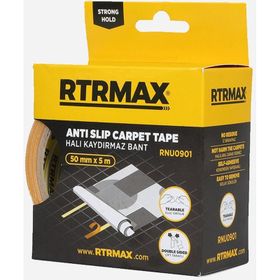 RTRMAX RNU0901 50 mm x 5 mt Çift Taraflı Bez Halı Bandı