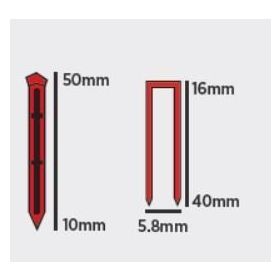 RTRMAX RTM0124 Havalı U Çivi Çivi Çakma Tabancası
