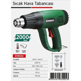 Rtrmax RTM303 Sıcak Hava Tabancası