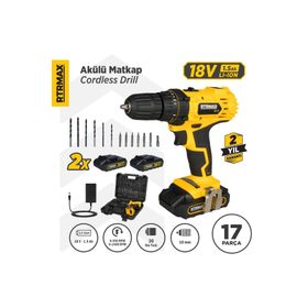 RTRMAX RTM350 18 V 1.3 AH LI-ON Çift Akülü Matkap