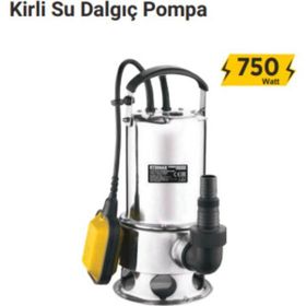 RTRMAX RTM837 Kirli Su 750 Watt Dalgıç Pompası