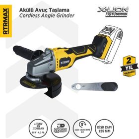 RTRMAX RTX3060B Kömürsüz 125 mm Şarjlı Akü Hariç Avuç Taşlama Makinası