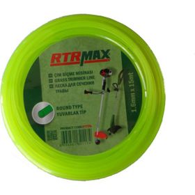 RTRMAX Yeşıl Yuvarlak 1.6 mm x 15 m Tırpan Mısınası