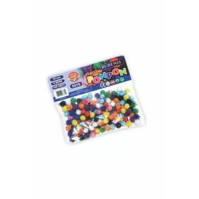 Rubenis 10 mm 6 Renk Karşk 100'lü Metalik Ponpon