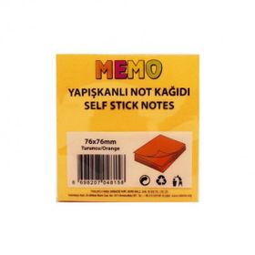 Rubenis 76x76 mm Fosforlu Turuncu Yapışkanlı Not Kağıdı
