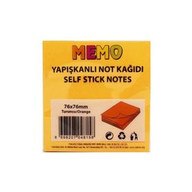 Rubenis 76x76 mm Fosforlu Turuncu Yapışkanlı Not Kağıdı