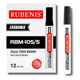 Rubenis Ekonomik Beyaz Siyah 12 Adet Tahta Kalemi