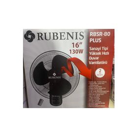 Rubenis RBSR-80 Plus Kumandalı Siyah Duvar Vantilatörü