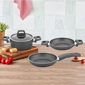 Rubenis RC 405G Quality 4 Parça Granit Tencere Tava Sahan Seti