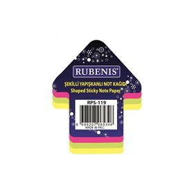 Rubenis RPS-119 Ok Desen 4 Fosforlu Renk Not Kağıdı