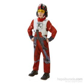 Rubies Star Wars Episode 7 Poe X-Wing Fighter Lüks 5-6 Yaş Kostüm