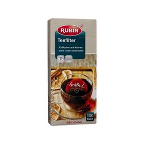 Rubin 100 Adet Büyük Boy Çay Filtresi