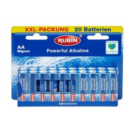 Rubin Alkalin AA 1,5V 20'li Kalem Pil