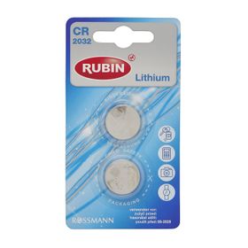 Rubin CR2032 2'li Lithium Düğme Pil