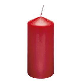 RubinLicht 150x75 mm Kırmızı Silindir Mum
