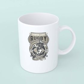 Rugby Baskılı Kupa