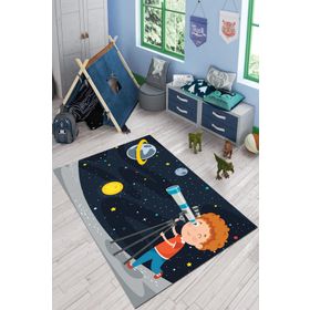 Rugviva KD127 Kaymaz Tabanlı Makinede Yıkanabilir Çocuk Halısı