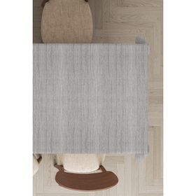 Rugviva MSO090 Dokuma Elit Kumaş Sade Desen Açık Gri Leke Tutmayan 140x100 cm Masa Örtüsü