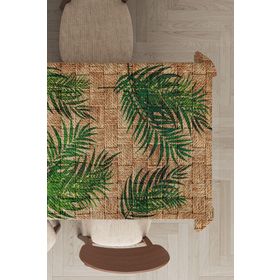 Rugviva MSO183 Dokuma Elit Kumaş Hasır Görünümlü Renkli Leke Tutmayan 140x240 cm Masa Örtüsü