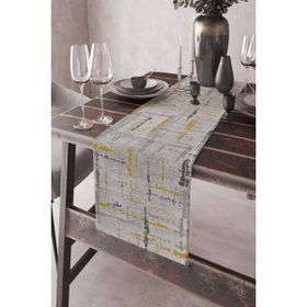 Rugviva RNR410 Runner Elit Tay Tüyü Dokuma Leke Tutmaz Kumaş Style Kiremit 40x140 cm Masa Örtüsü