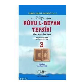 RUHU`L BEYAN TEFSIRI (3.CILT) - İSMAİL HAKKI BURSEVI