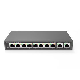 Ruijie Reyee RG-ES110D-P 8 Port + 2 Port Çelik Kasa Uplink Switch