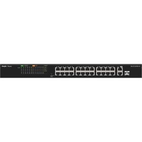 Ruijie Reyee RG-ES126FGS-LP 24 Port FE PoE 180W +2GE +1 Combo Yönetilemez Switch