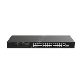 Ruijie Reyee RG-ES126FGS-LP 24 Port FE PoE 180W +2GE +1 Combo Yönetilemez Switch