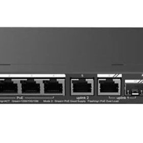Ruijie Reyee RG-ES206GS-P 4 Port Gigabit 2XRJ45 1XSFP Combo Uplink Cloud Yönetilebilir 54W Poe Metal Kasa Switch