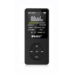 Ruizu X02 Ultra İnce 4 GB Siyah FM Radyo