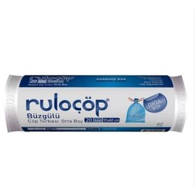 Ruloçöp 50'li 55x60 cm Orta Boy Kokusuz Büzgülü Çöp Torbası