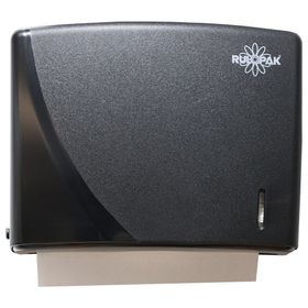 Rulopak 200'lü Siyah Modern Z Katlı Banyo Mutfak Kağıt Havluluk Dispenseri Aparatı