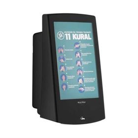 Rulopak 500 ml Siyah Reklamlı Köpük Sabun Dispenseri