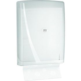 Rulopak Modern Z Katlama 400'lü Transparan Beyaz Kağıt Havlu Dispenseri