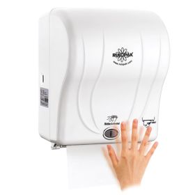 Rulopak R-1301 21 cm Transparan Beyaz Sensörlü Kağıt Havlu Makinesi