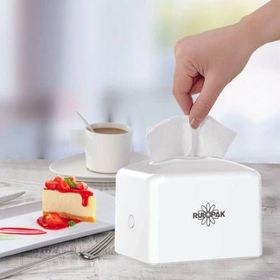 Rulopak R-1332 Beyaz Tek Çek Mini Masaüstü Peçete Dispenseri