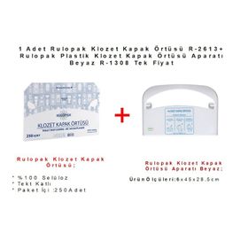 Rulopak R-2613 250'li Klozet Kapak Örtüsü