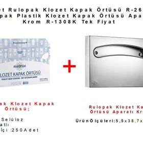 Rulopak R-2613 250'li Klozet Kapak Örtüsü