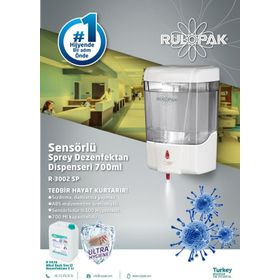 Rulopak R-3102 Sensörlü Sıvı Sabun Dispenseri