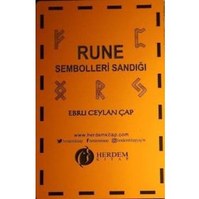 Rune Sembolleri Sandığı Ahşap Kutulu Ebru Ceylan Çap