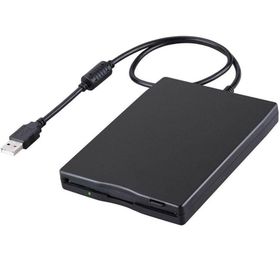 Runqin Siyah FDD 1,44 MB 3,5 inç Taşınabilir Harici USB Disket Sürücü