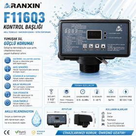 Runxin F116Q3 1 inç Timer Volümetrik Yumuşatma Valfi