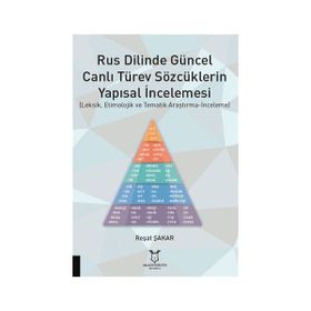 Rus Dilinde Güncel Canlı Türev Sözcüklerin Yapısal İncelemesi Reşat Şakar