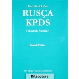 Rusça KPDS Konulara Göre Hazırlık Soruları Fiiller - Elena Napolnova Demiriz