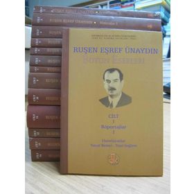 Ruşen Eşref Ünaydın Bütün Eserleri 14 Cilt Takım - Necat Birinci Nuri Sağlam