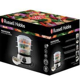 Russell Hobbs 23560-56 Dijital Ekran+Programlanabilir Zamanlayıcı 3 Bulaşık Makinesinde Yıkanabilir Buharlayıcı+Pirinç Kasesi+8 Yumurta Tutucu Bpa İçermez 10.5 lt Dijital Buharlı Pişirici