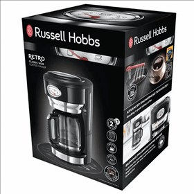 Russell Hobbs Retro Classic Blanc Siyah Filtre Kahve Makinesi