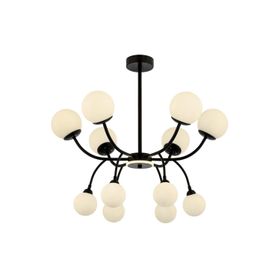 Ruum Store AV-60386-12BSY Siyah Boyalı Modern Avize