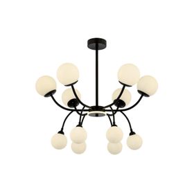 Ruum Store AV-60386-12BSY Siyah Boyalı Modern Avize